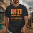 INTJ Architect Personality Introvert Sarcastic Orange Unisex T-Shirt INTJ Architect Personality Introvert Sarcastic Orange Unisex T-Shirt