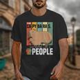 Introvert Capybara Rodent Animal Lover Antisocial Retro Unisex T-Shirt