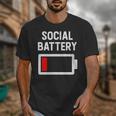Introvert Low Social Battery Level Anti Social People Unisex T-Shirt