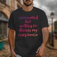 Introverted Willing To Discuss Cesky Terrier Introvert Unisex T-Shirt