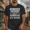 Introverts Unite Quiet Observer Introverted Antisocial Unisex T-Shirt