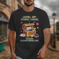 Level Up School Legend Video Game Pixel Art Graduation Unisex T-Shirt
