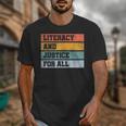 Literacy And Justice For All Stop Book Banning Banned Books Unisex T-Shirt