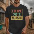 I Love 70's Music Retro Style Nostalgia Vibe 1970 70's Party Unisex T-Shirt I Love 70's Music Retro Style Nostalgia Vibe 1970 70's Party Unisex T-Shirt