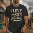 I Love 80's Music Retro Style Nostalgia Cassette 1980s Party Unisex T-Shirt