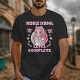 Middle School Level Complete Gaming Graduation Anime Girl Unisex T-Shirt