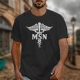 MSN Letters On Caduceus Medical Emblem MSN Nurse Graduation Unisex T-Shirt