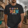 MSW Est 2025 Graduation School Social Worker Shirt Master Unisex T-Shirt