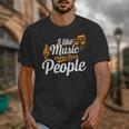 I Like Music More Than People Fan Introvert Unisex T-Shirt