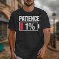 Patience 1 Battery Low Mood Tired Introvert Humor Unisex T-Shirt Patience 1 Battery Low Mood Tired Introvert Humor Unisex T-Shirt
