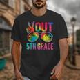 Peace Out 5th Grade Tie Dye Graduation Last Day Of School Unisex T-Shirt