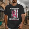 Pink In Memory Of Daughter In Law Breast Cancer Flag Shirts Unisex T-Shirt