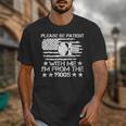 Please Be Patient With Me I'm From The 1900s USA Flag Skull Unisex T-Shirt