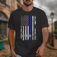 Police Graduation Est 2025 Back Print Police Academy Vintage Unisex T-Shirt