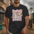 Preppy Coquette Bow Ghost Reading Books Halloween Book Unisex T-Shirt Preppy Coquette Bow Ghost Reading Books Halloween Book Unisex T-Shirt