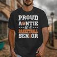 Proud Auntie Of a Basketball Senior 2026 Graduation Gifts Unisex T-Shirt
