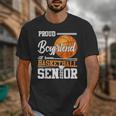 Proud Boyfriend Of A 2025 Senior Graduation Basketball Unisex T-Shirt