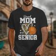 Proud Senior Mom Class Of 2026 Basketball Graduation Leopard Unisex T-Shirt