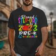Proud Step-Dad Of 2023 Pre-K Graduate Fathers Day Graduation Unisex T-Shirt