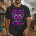 Purple In Memory Of Great Grandma Epilepsy Awareness Graphic Unisex T-Shirt