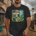 Rabbit Reading Book Under Large Mushroom Easter Bandana Unisex T-Shirt Rabbit Reading Book Under Large Mushroom Easter Bandana Unisex T-Shirt