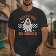 Read More Books Cute Ghost Reading Book Teacher Halloween Unisex T-Shirt