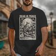 Read In Peace Skeleton Book Lover Bookworm Book Unisex T-Shirt