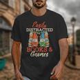 Reading Gnomes Cute Easily Distracted By Books And Gnomes Unisex T-Shirt Reading Gnomes Cute Easily Distracted By Books And Gnomes Unisex T-Shirt