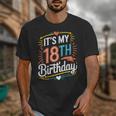 Retro It's My 18th Birthday Boho Nostalgia Women Kids Unisex T-Shirt