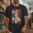 Retro Pop Art Vintage Style Blonde Psychedelic 50s Nostalgia Unisex T-Shirt Retro Pop Art Vintage Style Blonde Psychedelic 50s Nostalgia Unisex T-Shirt