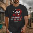 Ribbon Blood Cancer Angel Memory Support Dad Mom Red Unisex T-Shirt Ribbon Blood Cancer Angel Memory Support Dad Mom Red Unisex T-Shirt