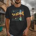 Senior 2024 Groovy Retro Class Of 2024 Graduation Senior 24 Unisex T-Shirt