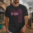 Senior 2026 Class Of 2026 Coquette Bow Graduation 2026 Unisex T-Shirt