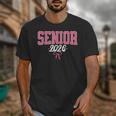 Senior 2026 Pink Coquette Bow Class Of 2026 Graduation Women Unisex T-Shirt