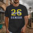 Senior Class 2026 Graduation Yellow Blue Letters Unisex T-Shirt