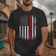 Senior Class Of 2026 Patriotic American USA Flag Graduation Unisex T-Shirt