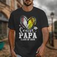 Senior Papa Class Of 2026 Baseball Softball Graduation Heart Unisex T-Shirt