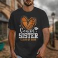 Senior Sister Class Of 2026 Basketball Graduation Heart Unisex T-Shirt