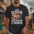 Sloth For Sloth Lover Men Women Kids Introvert Unisex T-Shirt Sloth For Sloth Lover Men Women Kids Introvert Unisex T-Shirt