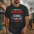 I Survived Nursing School Class Of 2025 Nurse Graduation Unisex T-Shirt