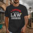 I Survived My Partner's Law Degree Graduation Shirt Unisex T-Shirt