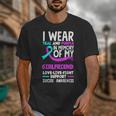 Teal & Purple In Memory Of My Girlfriend Suicide Prevention Unisex T-Shirt Teal & Purple In Memory Of My Girlfriend Suicide Prevention Unisex T-Shirt