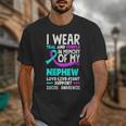 Teal & Purple In Memory Of My Nephew Suicide Prevention Unisex T-Shirt