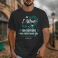 Teal Ovarian Cancer Angel Memory Warrior Support Family Unisex T-Shirt