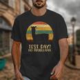 Test Day No Probllama Silhouette Teacher Student Graduation Unisex T-Shirt