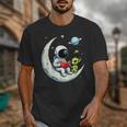 UFO Alien Astronaut Reading Book In Space Unisex T-Shirt