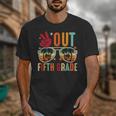 Vintage Peace Out 5th Grade Graduation Last Day Of School Unisex T-Shirt