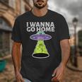 I Wanna Go Home Introvert UFO UAP Flying Saucer Trippy Alien Unisex T-Shirt I Wanna Go Home Introvert UFO UAP Flying Saucer Trippy Alien Unisex T-Shirt