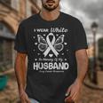 I Wear In Memory Of My Husband Lung Cancer Awareness Unisex T-Shirt I Wear In Memory Of My Husband Lung Cancer Awareness Unisex T-Shirt