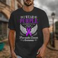 I Wear Purple In Memory Of My Dad Pancreatic Cancer Unisex T-Shirt I Wear Purple In Memory Of My Dad Pancreatic Cancer Unisex T-Shirt